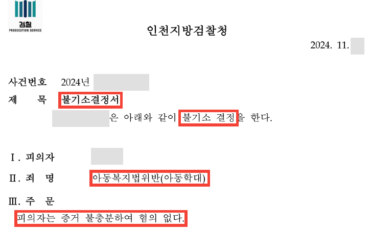 아들 반가워 끌어안았을 뿐인데 아동학대? 아동복지법 위반 불기소